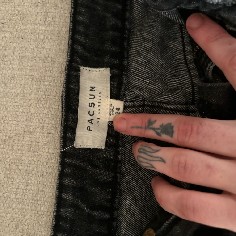 Pacsun Dark Wash Denim Skirt 100% cotton denim